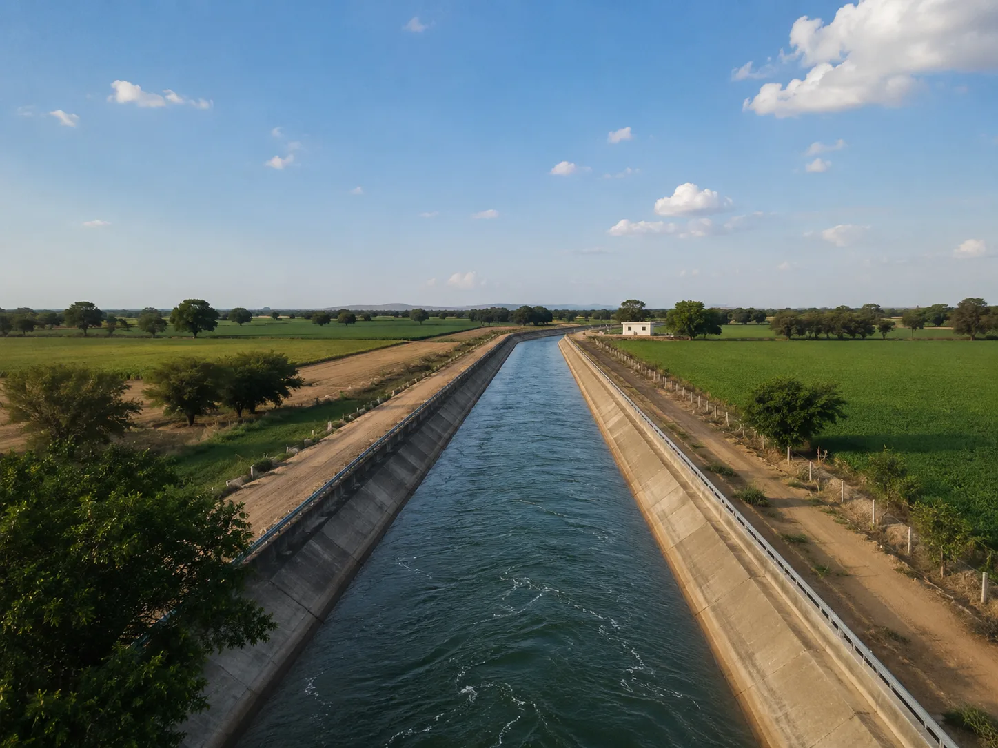 Aswad construction project — dam and canal works