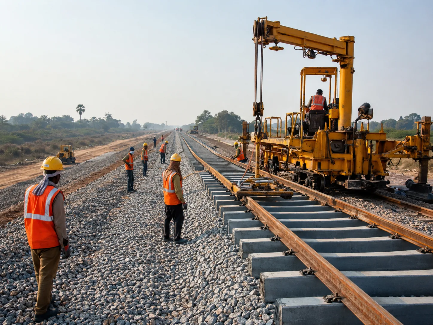 Laying of Railway Line including Building Work from Chirgaon to Erich Road